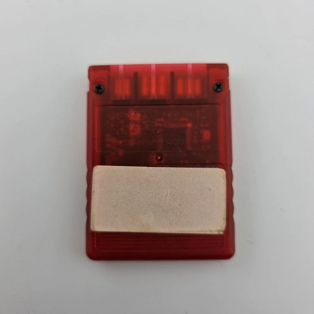 Sony PlayStation 2 PS2 Red 8 MB Memory‎ Card MagicGate SCPH-10020 Tested